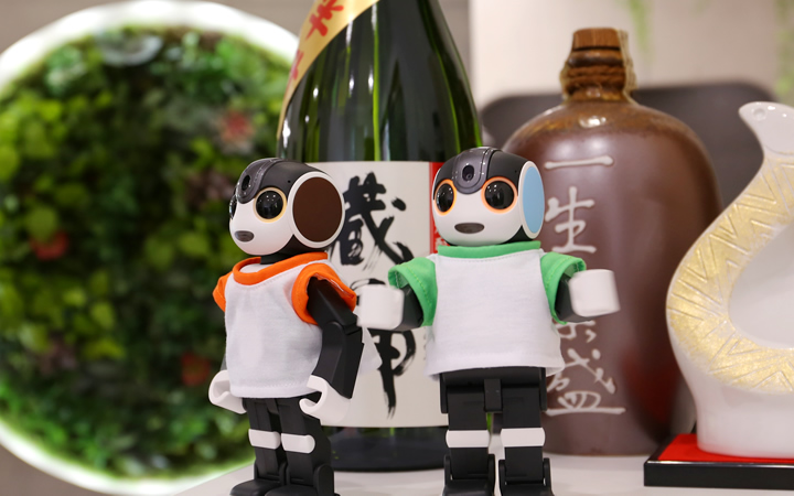 ロボホンのお出迎え